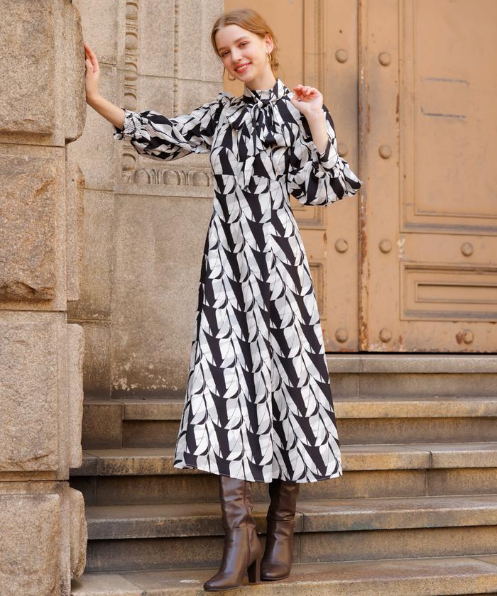 セール】ジオメトリックワンピース(505753061) | AND COUTURE セール】ジオメトリックワンピース(505753061) | AND COUTURE