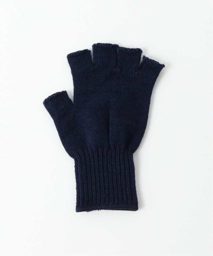 手袋 Newberry Knitting Newberry Knitting Fingerless Gloves Navy NEWBERRY KNITTING ( ニューベリーニッティング）】 Fingerless
