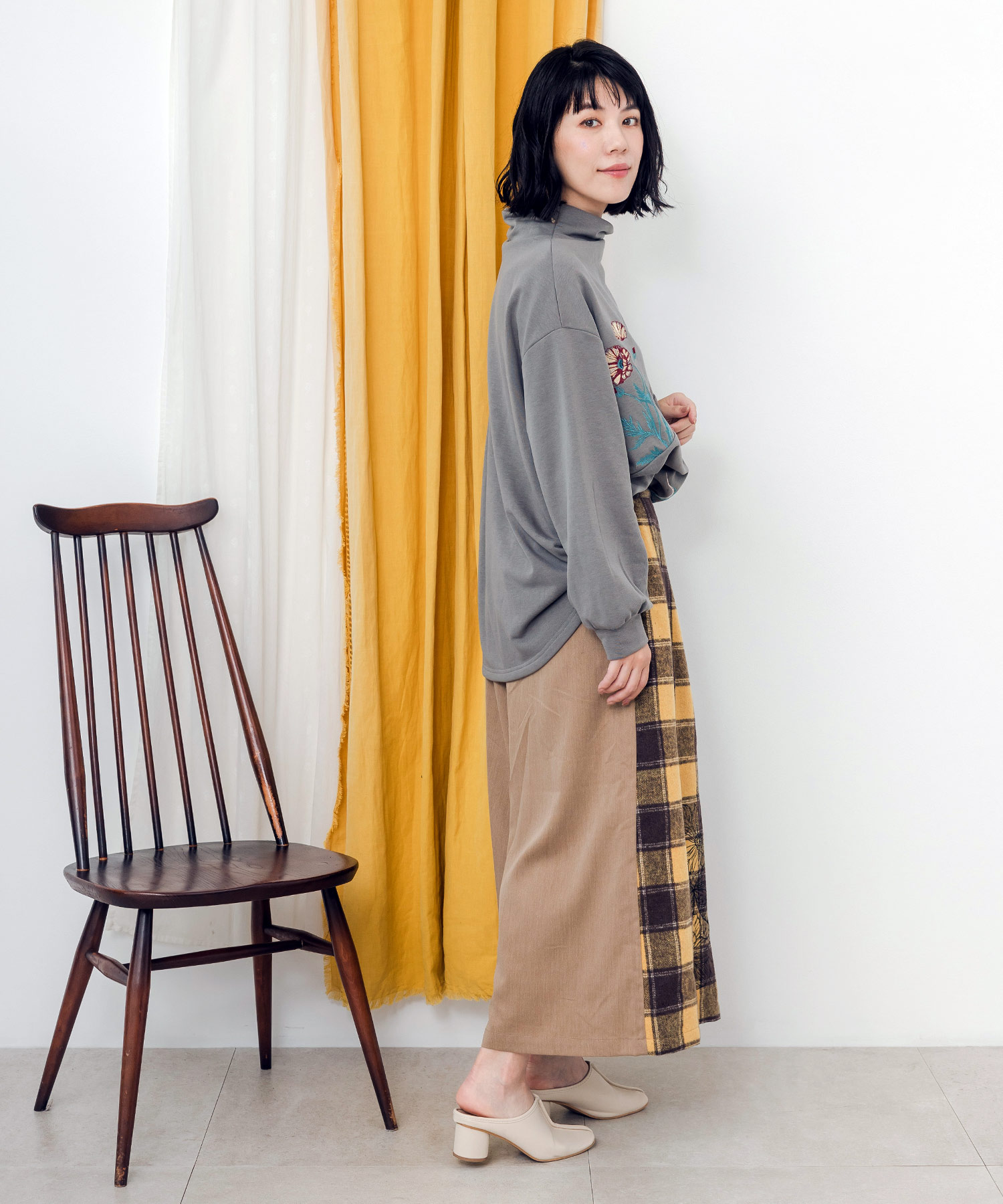 【美品】スカラー　ScoLar スカート　チェック柄 クーポン】【セール 30%OFF】スカラー ScoLar チェック柄