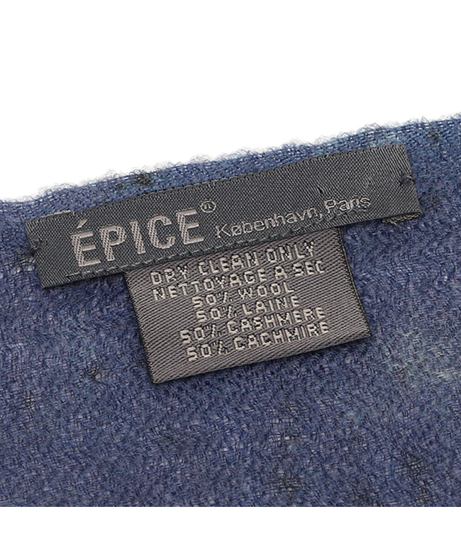エピス ストール EPICE GW1463 大判 80×200cm ウール50%/カシミヤ50% D