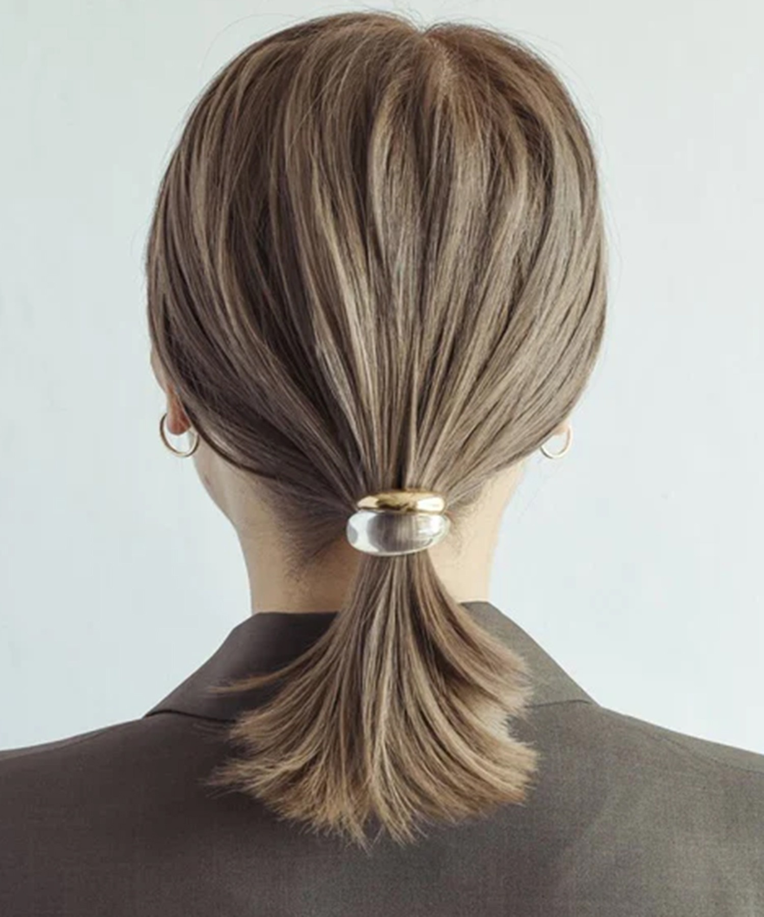 クリアゴールド リボン型ヘアクリップ セール5%OFF】ゴールディ GOLDY 【GOLDY】クリア × メタル
