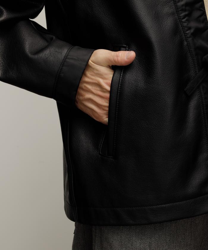 クーポン】 LEATHER HANTEN/レザー ハンテン(505757696