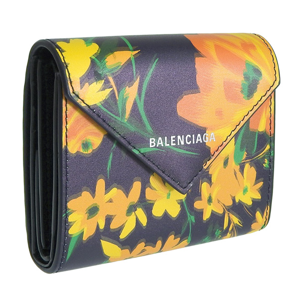楽天市場】バレンシアガ BALENCIAGA 財布 三つ折り財布 花柄