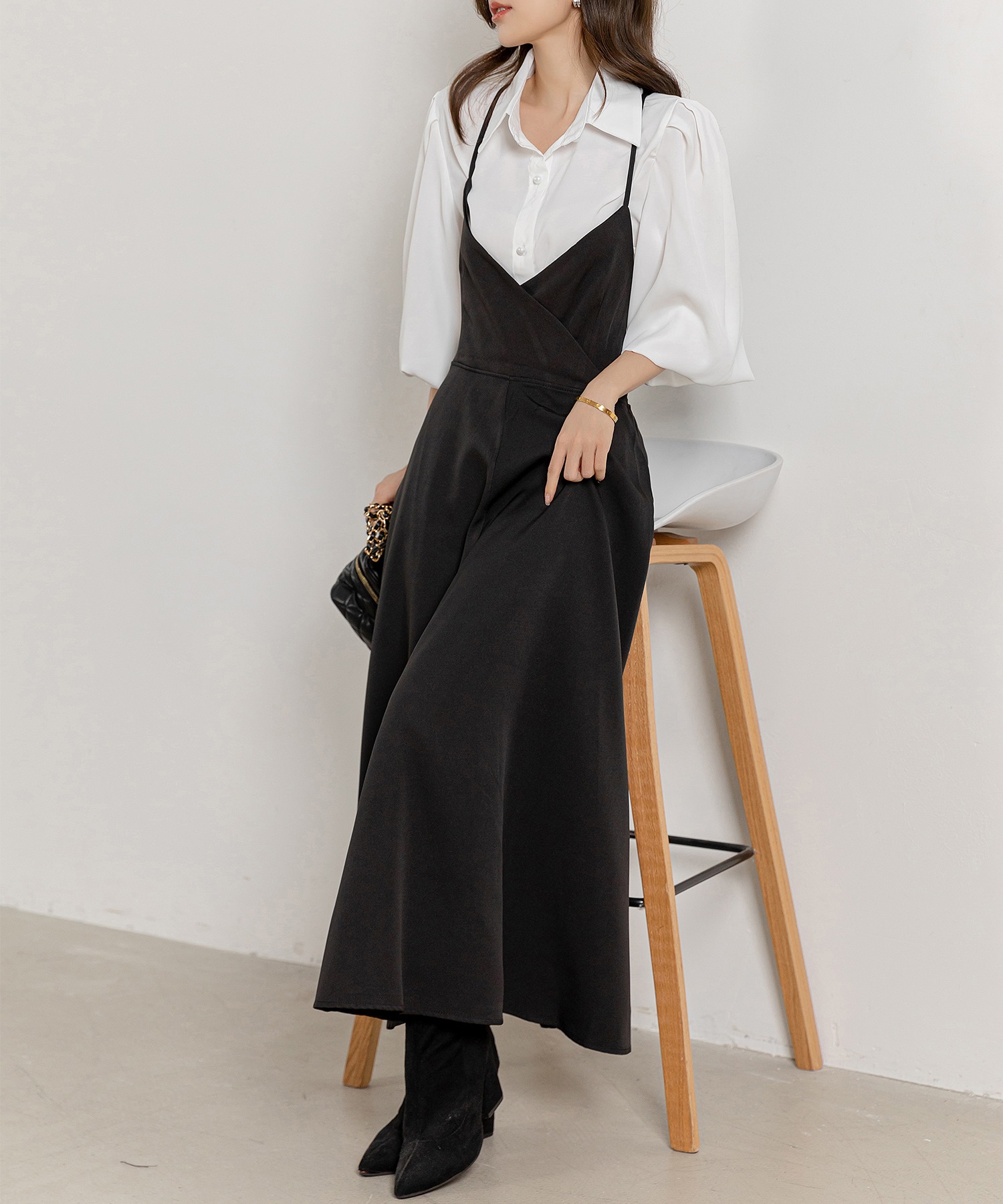 セール7%OFF】レディース バッククロスリボンフレアワンピース+
