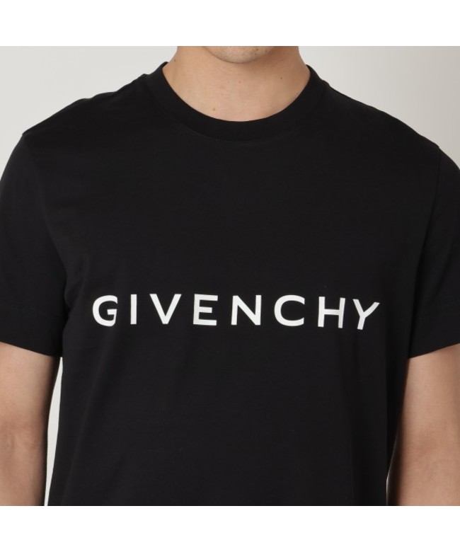 Tシャツ・カットソー GIVENCHY Men T-shirt Black BM71MH3YPX 001 T-Shirt---Black-BM71JB3YJM-001