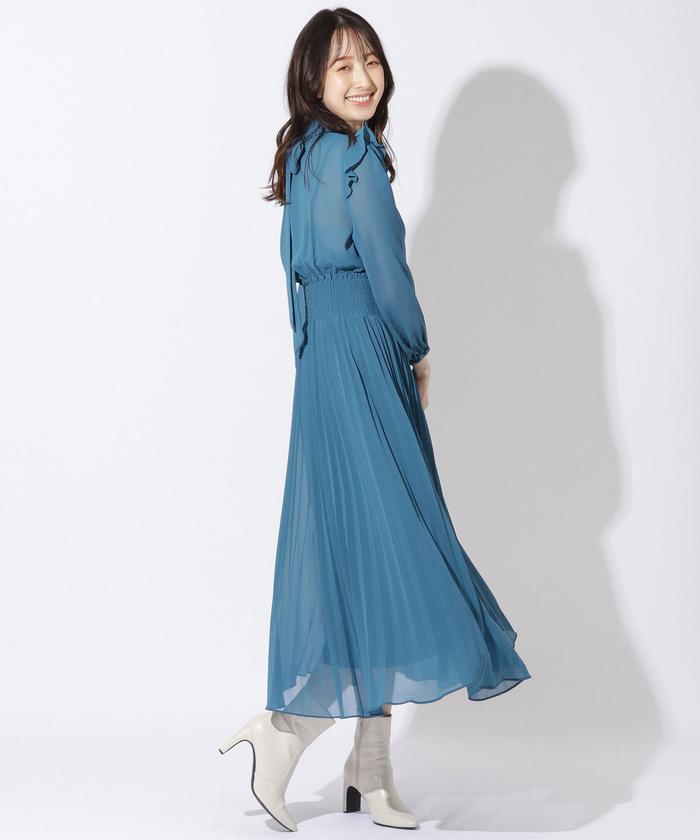 セール 40%OFF】プチハイプリーツ長袖ワンピース(504858609