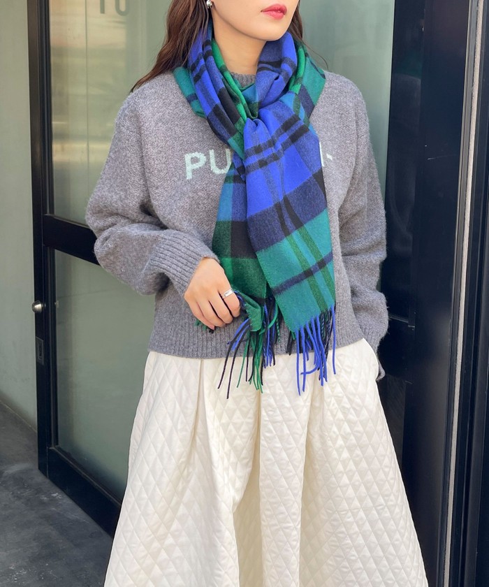 セール】【Traditional Weatherwear/トラディショナルウェザーウエア】カシミヤチェックストール(505749711) |  フレディエミュ(fredy emue) - d fashion