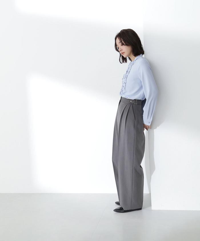 フロントフリルブラウス 24SS(505761534) | ナチュラル