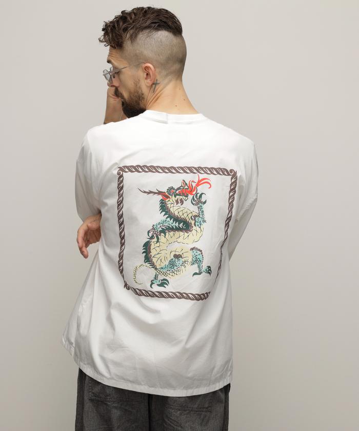 Schott ドラゴン柄 半袖シャツ Schott N.Y.C シャツ Schott/ショット/HAWAIIAN SHIRT ”DRAGON