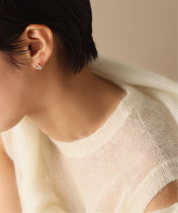 美品　lilas リラ　ミックスモチーフペンタゴンピアス　K10 両耳 ミックスモチーフペンタゴンピアス K10（両耳）(505761816