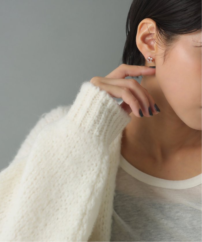 美品　lilas リラ　ミックスモチーフペンタゴンピアス　K10 両耳 ミックスモチーフペンタゴンピアス K10（両耳）(505761816