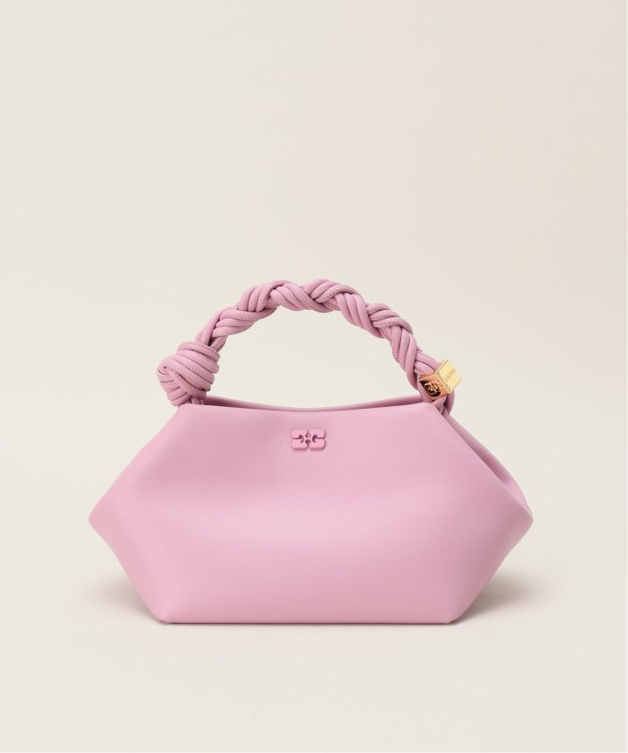 Ganni ■ガニー ブウバケットバッグ ロゴ ピンク Ganni □ガニー ブウバケットバッグ ロゴ ピンク (Ganni