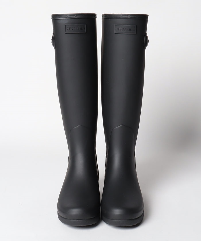 ハンター WOMEN REF TALL STUD BACK BOOT 長靴 ハンター HUNTER Women Ref tall Stud Back Boot （BLACK