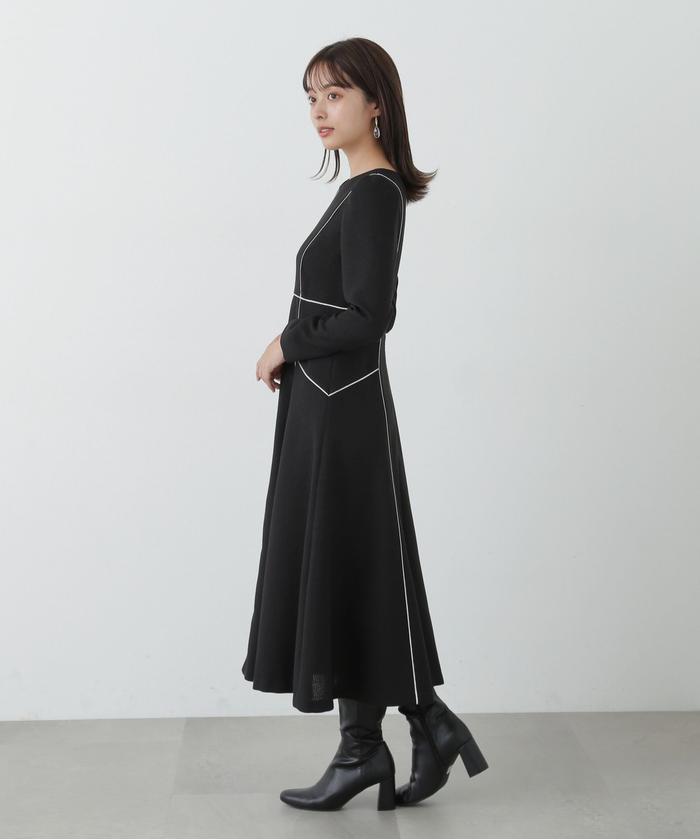 【美品】プロポーションボディドレッシング＊ツイードフレアワンピース セール 50%OFF】トレンチフレアワンピース(505403165