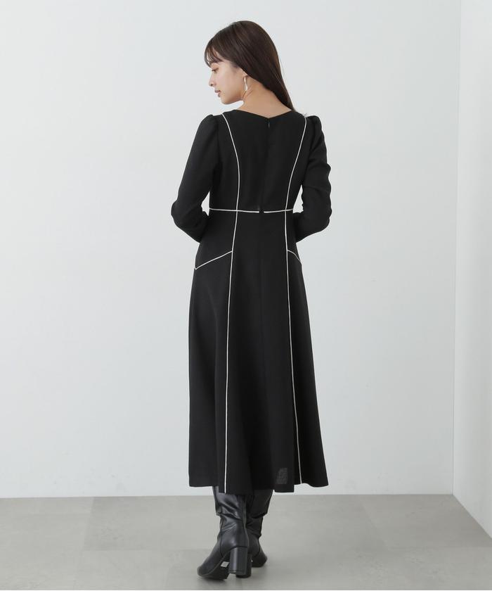 セール 60%OFF】ツイードパイピングワンピース(505748009