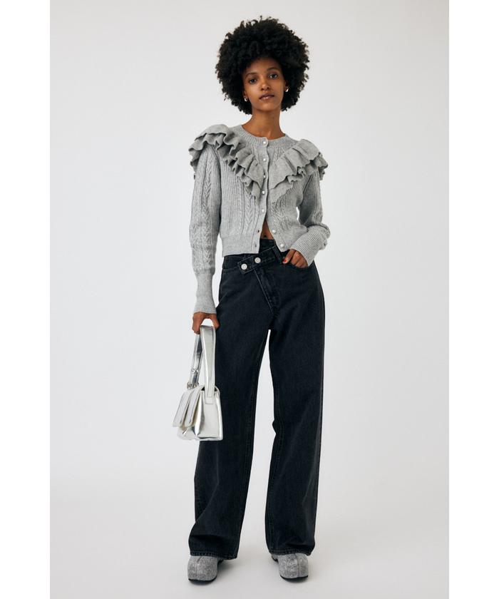 moussy マウジー ROSS WAIST WIDE STRAIGHT CROSS WAIST WIDE STRAIGHT(505763796) | マウジー(moussy) - d
