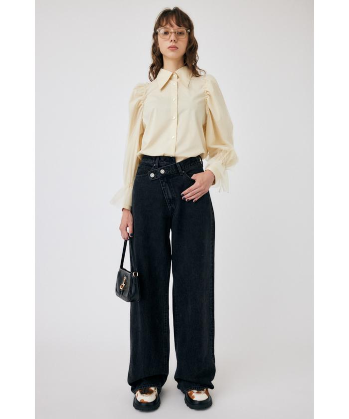 CROSS WAIST WIDE STRAIGHT(505763796) | マウジー(moussy) - d
