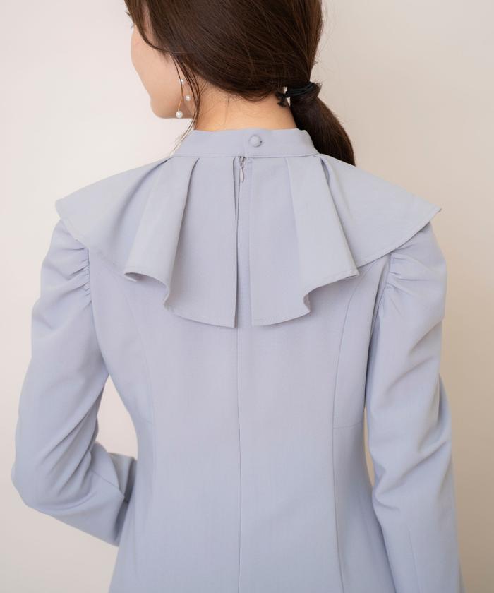 ウィルセレクション WILLSELECTION ラッフルショルダーフレア