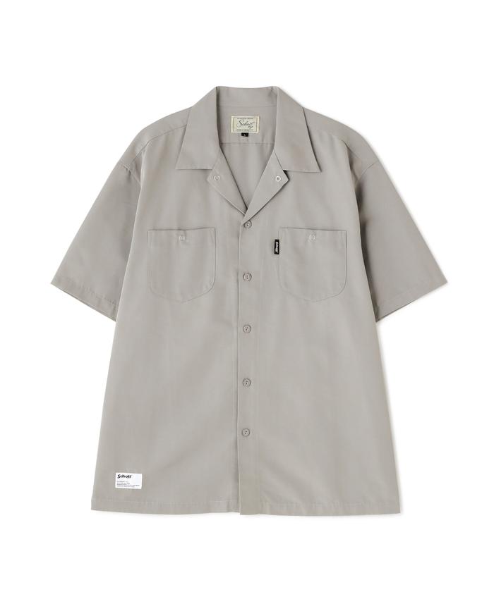 【新品】 Schott TC WORK SHIRT オープンカラー　カーキ　M schott（ショット）の「Schott/ショット/TC WORK SHIRT/TCワーク