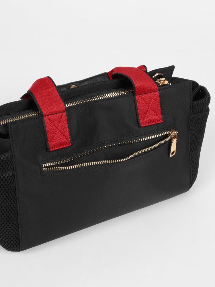 極美品✨nouer PECHINCHAR 2WAY カラーハンドルバッグ 黒 赤 ヌエール nouer PECHINCHAR 2WAYカラーハンドルバッグ(505764466