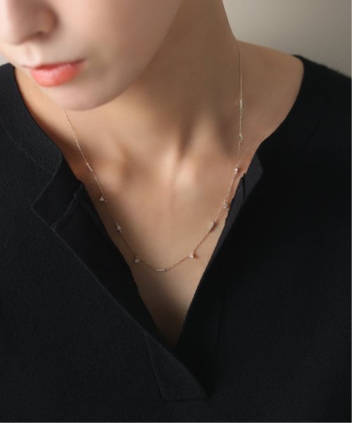 ミックスダイヤモチーフネックレス K10(505764642) | リラ(Lilas) - d fashion 