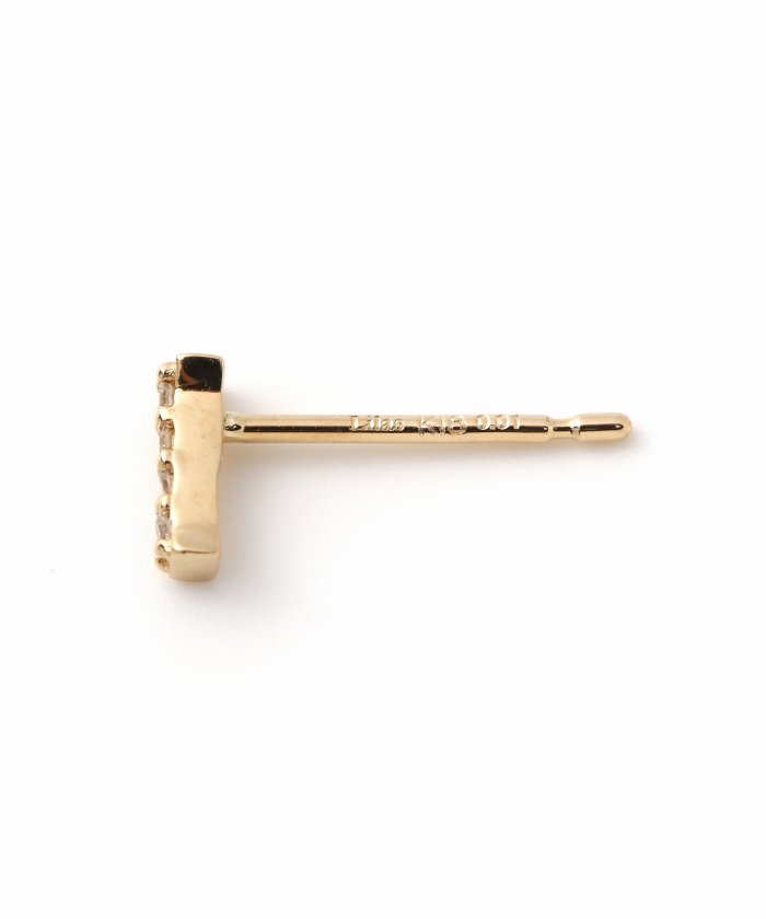プチラインダイヤピアス K18(両耳)(505764643) | リラ(Lilas) - d