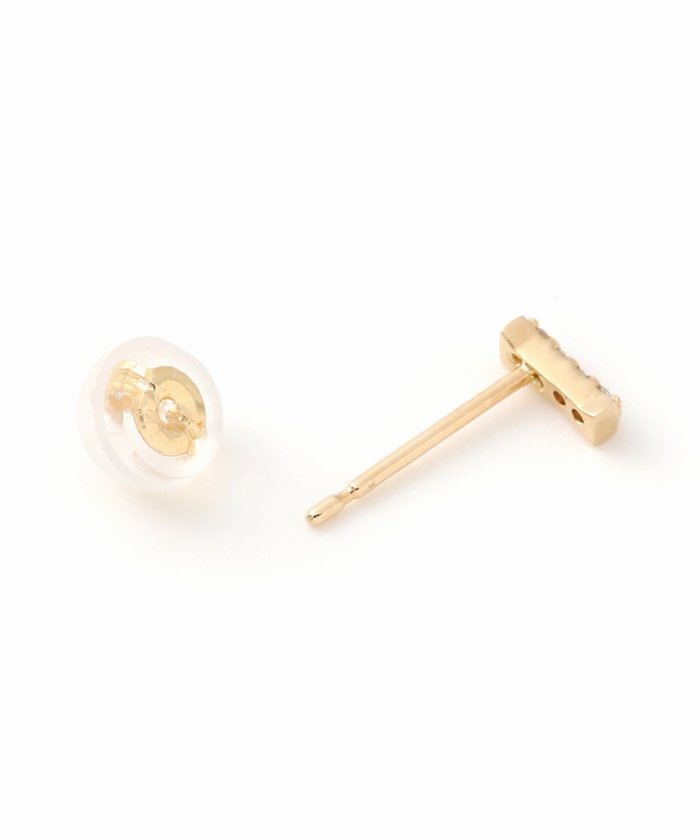 プチラインダイヤピアス K18(両耳)(505764643) | リラ(Lilas) - d