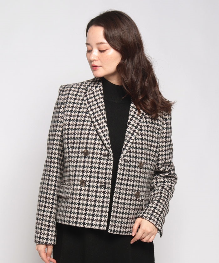 Theory Pattern Tweed Square DB JKT コート Theory Pattern Tweed Square DB JKT コート