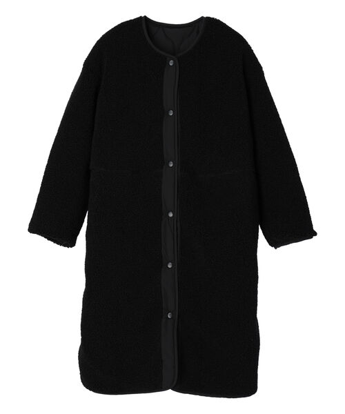 AMERI アメリ 中綿キルティング ショートコート ブラック Ameri（アメリ）の「2WAY LEAF PATTERN QUILTING COAT（MA-1