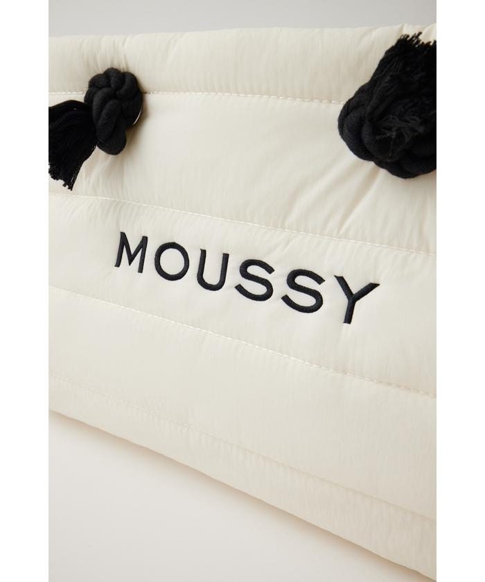 MOUSSY SOUVENIR QUILT ショッパー BLK -ファッション通販