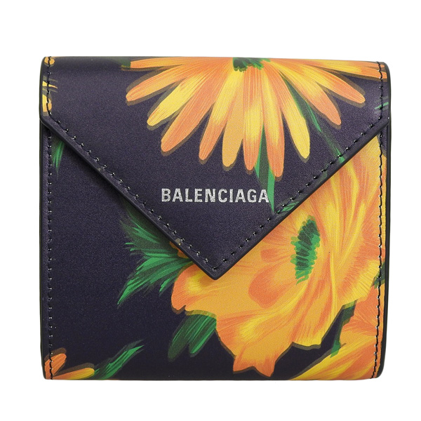 BALENCIAGA バレンシアガ BOTANICAL PAPIER FLAP ボタニカル ペーパー フラップ 二つ折り 財布  レザー(505768481) | バレンシアガ(BALENCIAGA) - d fashion