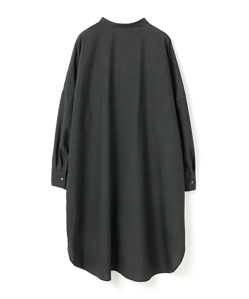 mizuiro ind T/Wスタンドカラーシャツチュニック(505768839