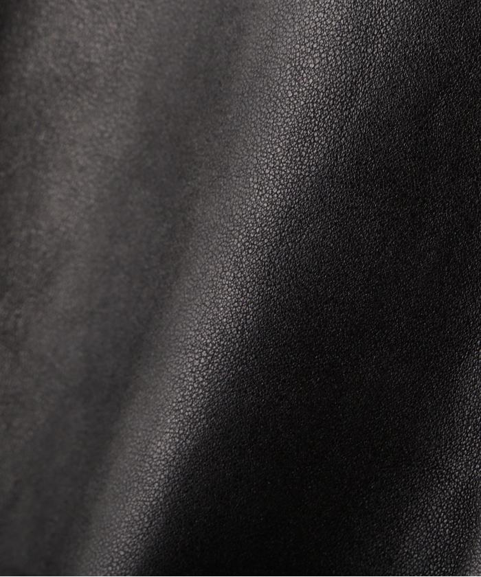LEATHER JACKET BOWERY/レザージャケット バワリー MA－1