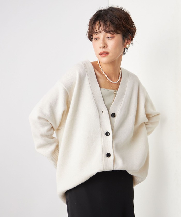 NOLLEY'S｜◇【WEB限定】カシミヤブレンド長めVネック