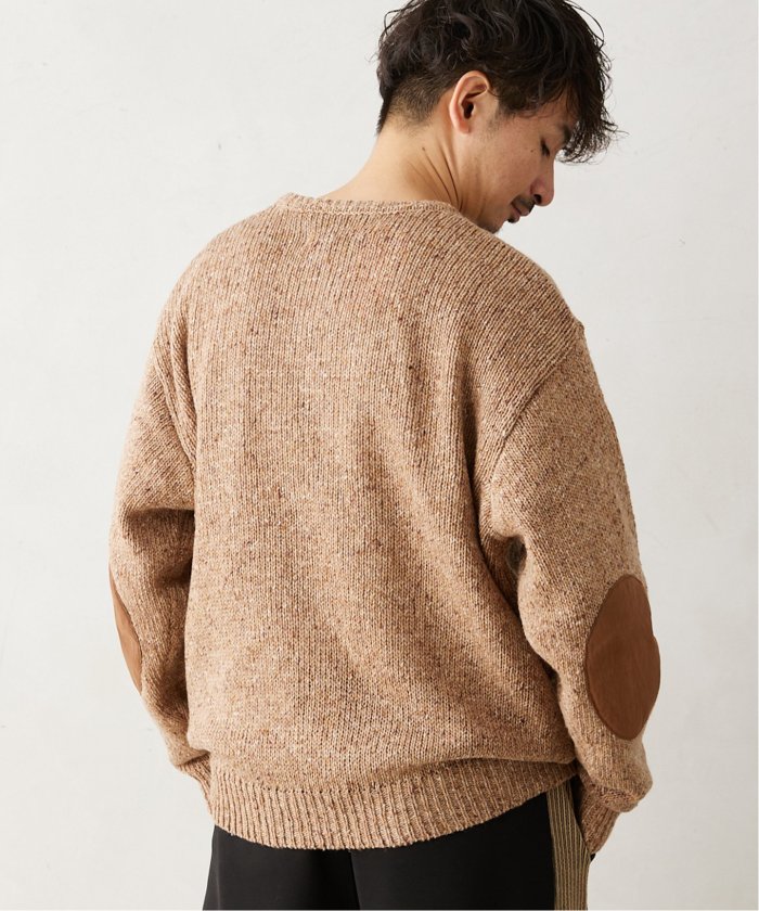 セール 20%OFF】CALIFORNIA エルボーパッチ ヘンリーネック セール 20%OFF】CALIFORNIA エルボーパッチ ヘンリーネック