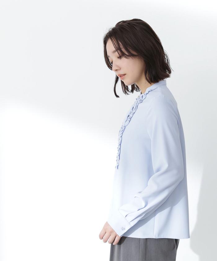 フロントフリルブラウス 24SS(505761534) | ナチュラル