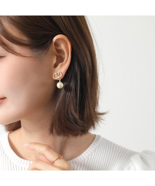 セール】VALENTINO ピアス J0E36UXM Vロゴ パール(505770270 