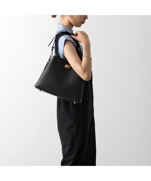 【極美品】Coach コーチ ウィロウ バケットバッグ ブラック ターンロック ウィロウ ソフト バケット バッグ 19（ショルダーバッグ