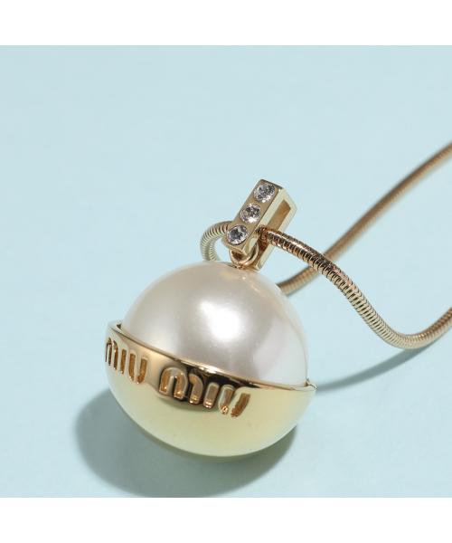 セール】MIUMIU ネックレス 5JC977 2F6X ロゴ メタル パール セール】MIUMIU ネックレス 5JC977 2F6X ロゴ メタル パール