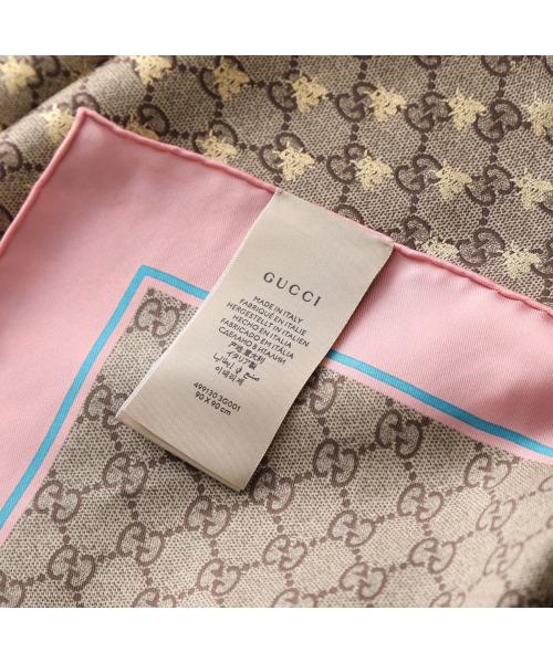 セール 28%OFF】GUCCI スカーフ 499130 3G001 GG ビー 90×90 セール 28%OFF】GUCCI スカーフ 499130 3G001 GG ビー 90×90