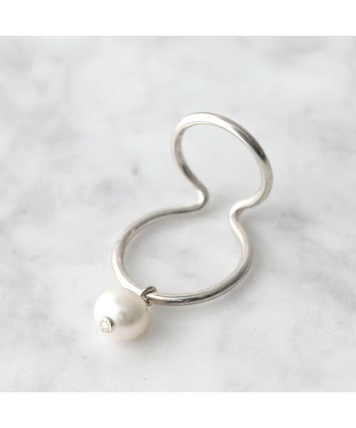 セール】Saskia Diez イヤーカフ B WIRE BOLD PEARL EARCUFF