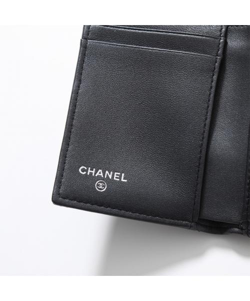 CHANEL 三つ折り財布 SO BLACK AP0229 B13639(505771711 CHANEL 三つ折り財布 SO BLACK AP0229 B13639(505771711