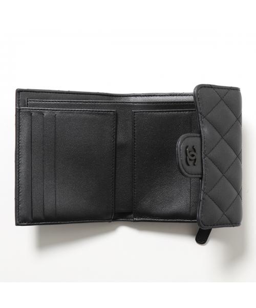 CHANEL 二つ折り財布 SO BLACK ソーブラック AP0231 B13639 CHANEL 二つ折り財布 SO BLACK ソーブラック AP0231 B13639