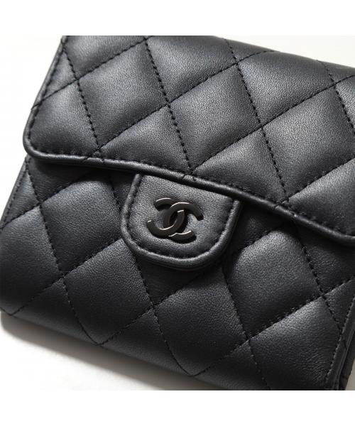 CHANEL 二つ折り財布 SO BLACK ソーブラック AP0231 B13639 CHANEL 二つ折り財布 SO BLACK ソーブラック AP0231 B13639