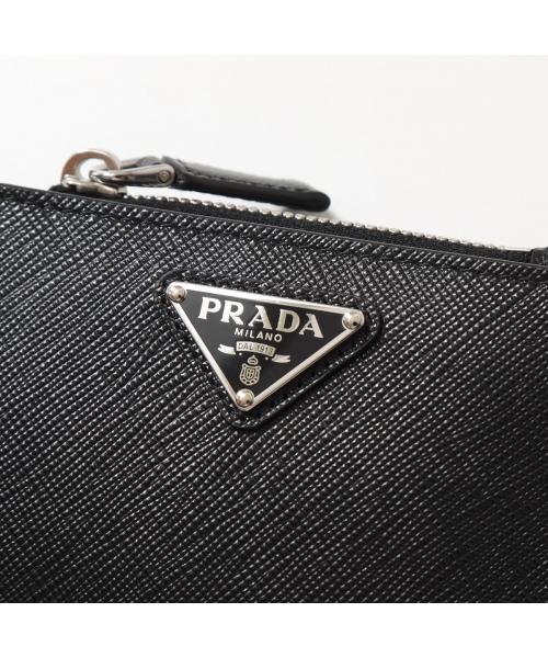 PRADA プラダ ロゴ 二つ折り財布（小銭入れあり） サフィアーノ