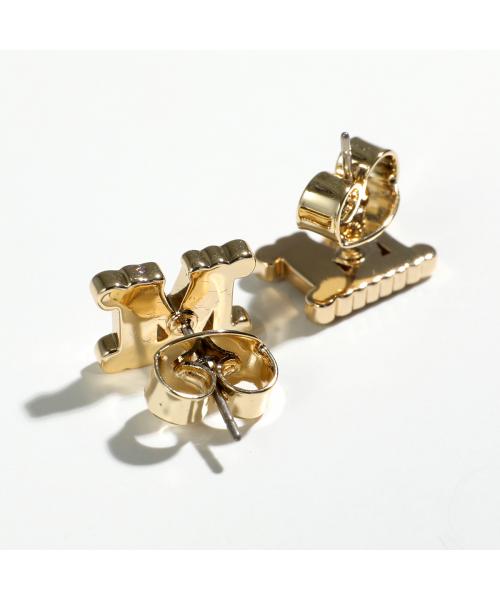 セール】MAX MARA ピアス EARRY03 Mロゴ ラインストーン