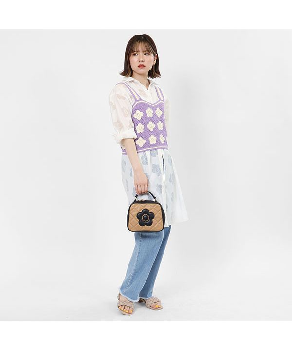 マリークワント MARY QUANT スクエアキルトデイジーパッチ 2WAY マリークワント MARY QUANT スクエアキルトデイジーパッチ 2WAY