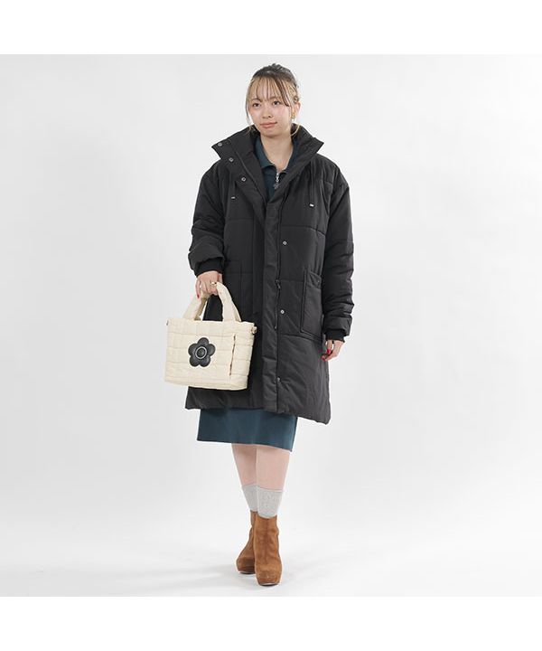 マリークワント MARY QUANT マットサテンキルトデイジー 2WAY