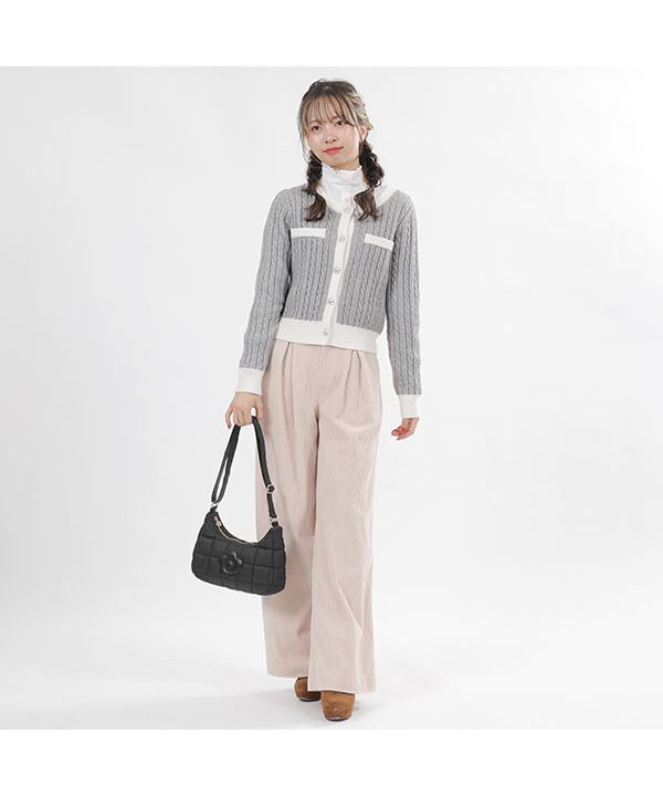 マリークワント MARY QUANT マットサテンキルトデイジー
