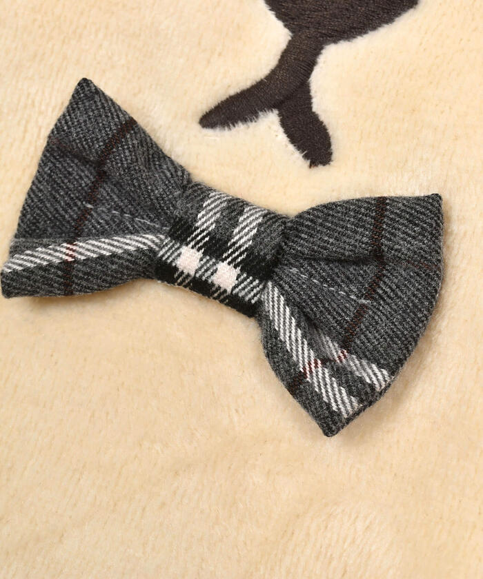IENA ENFANT 黒チェック柄ロンパース  スタイ　セット IENA ENFANT 黒チェック柄ロンパース スタイ セット